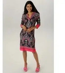 Aniston SELECTED Jerseykleid mit Ornamenten- und Rankendruck Allover