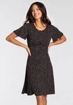 Laura Scott Jerseykleid kurzes Kleid, femininer Look, aus Single-Jerseystoff,...
