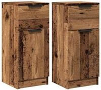 vidaXL Sideboard NA Sideboard Anrichte Schrank Lowboard Wohnzimmer 2 Stk