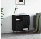 vidaXL Sideboard vidaXL Sideboard Schwarz Eichen-Optik 60 x 35 x 70 cm