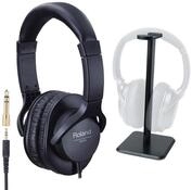 Roland Audio Roland RH-5 Kopfh&ouml;rer mit Tisch-Stativ Kopfh&ouml;rer (Gro&szlig;e Ohrmuscheln,