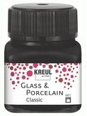 Kreul K&uuml;nstlerstift Kreul Glass & Porcelain Classic schwarz 20 ml