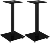 vidaXL Lautsprecherst&auml;nder Lautsprecher-St&auml;nder 2 Stk. Schwarz Hartglas 1...