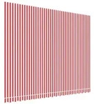 vidaXL Markise Markisenbespannung Rot und Wei&szlig; Gestreift 4,5x3,5 m