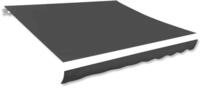 vidaXL Markise 35 x 25 m Markisenbespannung Canvas Anthrazit 350x250 cm Ersatz...