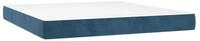 Boxspringmatratze Taschenfederkernmatratze Mittel Dunkelblau 180x200x20 cm Samt,