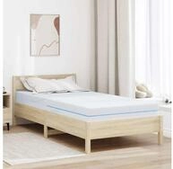 vidaXL Matratze, Decken, Spannbetttuch, Matratze Wei&szlig; 120 x 200 cm...