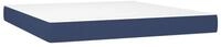 Boxspringmatratze Taschenfederkernmatratze Mittel Blau 160x200x20 cm Stoff,...