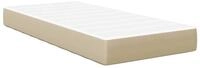 vidaXL Bett Bettmatratze mit Matratze Salbei 100 x 200 cm Stoff (1-tlg)