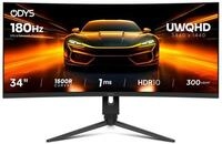 Odys XP34 PRO-X LED-Monitor (3.440 x 1.440 px, UWQHD, 180 Hz, LED, 34" Curved Gaming