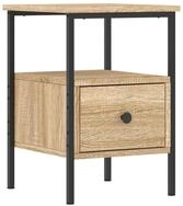 vidaXL Nachttisch Nachttisch Sonoma-Eiche 34x36x50 cm Holzwerkstoff (1-St)