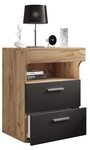 VCM Nachttisch Nachtkonsole Slepal H. 61 x B. 45 x T. 39 cm, Nachtschrank,