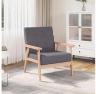 vidaXL Sessel vidaXL Sessel Dunkelgrau Stoff