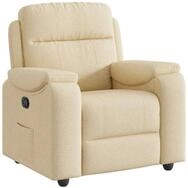 vidaXL Sessel Relaxsessel Creme Stoff (1-St)
