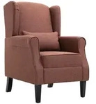vidaXL Sessel Sessel Braun Stoff (1-St) braun