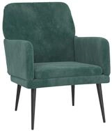vidaXL Sessel, Loungesessel Dunkelgr&uuml;n 62x79x79 cm Samt