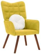 vidaXL Relaxsessel, Relaxsessel Gelber Samt
