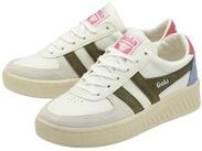 Gola Grandslam Trident weiss/khakigr&uuml;n/pink Damen Sneaker