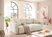 ED EXCITING DESIGN Schlafsofa Bullet, mit Bettkasten & 2 Zierkissen