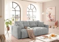 ED EXCITING DESIGN Schlafsofa Bullet, mit Bettkasten & 2 Zierkissen