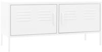 vidaXL TV-Schrank TV-Schrank Wei&szlig; 105x35x50 cm Stahl (1-St)