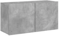 vidaXL TV-Schrank NA Lowboard Medienboard TV- Schrank TV-Wandschrank Betongrau
