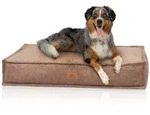 Knuffelwuff Hundematte Hundekissen aus Cord Lesedi, Schaumstoffflocken braun 80...