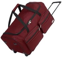 monzana Reisetasche (1-tlg), mit Rollen 85L Trolley Teleskopgriff Rot Gro&szlig; XL