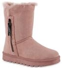 VAN HILL 839666 Winterstiefelette Damen Warm Gef&uuml;tterte Winter Boots Stiefeletten