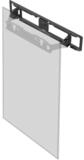 Iiyama Monitor-Halterung iiyama MD-WM0001 Halterung f&uuml;r Schilderdisplays 165,1...