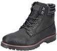 Winterstiefel RIEKER "Stiefel" Gr. 47, schwarz, 47, Obermaterial: 100% Rindsleder