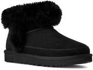 Winterboots UGG "Classic Ultra Mini Chalet", Damen, Gr. 5 (36), schwarz, Lammfell,