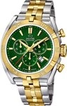 JAGUAR Quarzuhr Jaguar Herrenuhr Edelstahl silber gold, (Chronograph), Herren