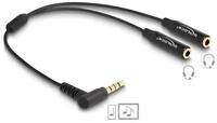 Delock DeLOCK Audio Splitter Klinkenstecker 3,5 mm zu 2 x Klinkenbuchse...