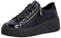 Rieker Plateausneaker Freizeitschuh, Halbschuh, Schn&uuml;rschuh mit Plateausohle