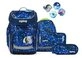 ergobag Schulranzen cubo Set (5-tlg., 5-teiliges Set), gr&ouml;&szlig;enverstellbares