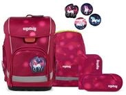 ergobag Schulranzen Schulranzen-Set CUBO LIGHT MondzauB&auml;r 5-teilig (5-teilig),