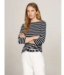 Tommy Hilfiger 3/4-Arm-Shirt NEW CODY BOAT-NECK Baumwolle, U-Boot-Ausschnitt,...