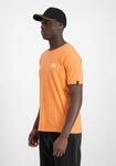 T-Shirt ALPHA INDUSTRIES "Basic T-Shirt SL", Herren, Gr. S, orange (tangerine),