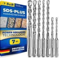 S&R Hammerbohrer Betonbohrer SDS Plus in Industriequalit&auml;t Made in Germany, (Set,