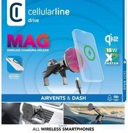 Cellularline Handy-Halterung MagSafe In-Car Holder MAG Qi2 Black (61142)