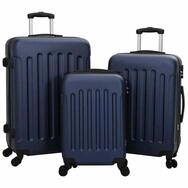 vidaXL Trolley Koffer 3 stk. Dunkelblau 50 x 31 x 78 cm ABS Kunststoff