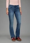 Arizona Bootcut-Jeans Shaping bootcut, Kontrastn&auml;hte, Used-Look-Waschung,...