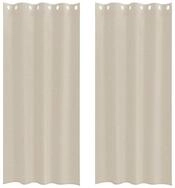 vidaXL Vorhang Voile-Vorhang 2 stk. Sand 245 x 140 cm Polyester (2 St),...