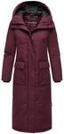 Wintermantel NAVAHOO "Wintermantel Wolkenfrost XIV", Damen, Gr. XS, rot (wine),