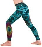 PANASIAM Leggings Unikat Batik Leggings 'Sonne' aus nat&uuml;rlicher Viskose Goa Hose im