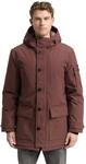 Kurzmantel TOM TAILOR, Herren, Gr. XXL, braun (bag braun), Web, Obermaterial: 100%