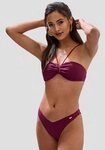 Copenhagen Studios Bandeau-Bikini-Top Nela, mit V-f&ouml;rmigem Cut-Out vorn