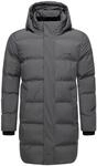 Steppmantel STONE HARBOUR "Steppmantel Thadeek XX", Herren, Gr. S, grau (anthrazit),