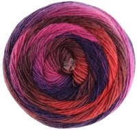 LANA GROSSA MEILENWEIT 100 g COLOR MIX H&auml;kelwolle, 400 m (4-fach Sockenwolle -
